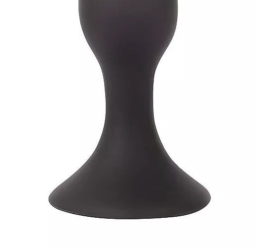 Чёрная анальная пробка Sex Expert из силикона - 9,5 см. Чёрная анальная пробка Sex Expert из силикона - 9,5 см.