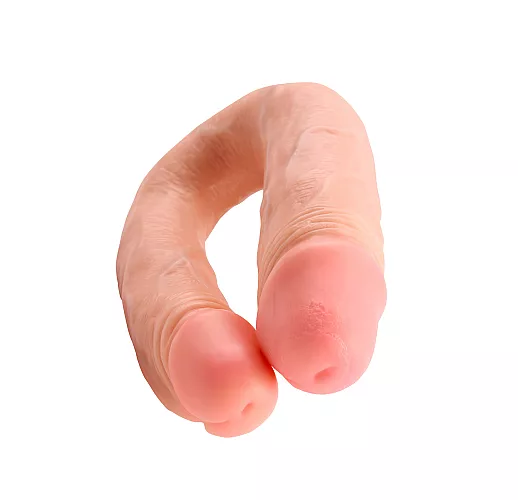 Двухсторонний фаллоимитатор Chisa "Her-Her Overlap # 02" телесного цвета - 36 см.