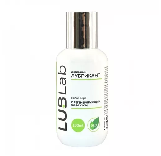 Регенерирующий лубрикант на водной основе Lublab "Refresh" с алоэ вера - 100 мл.