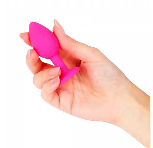 Розовая силиконовая анальная пробка Sexy Friend "Love Play" с розовым стразом - 7,3 см. ⌀ 3 см. Розовая силиконовая анальная пробка Sexy Friend "Love Play" с розовым стразом - 7,3 см. ⌀ 3 см.