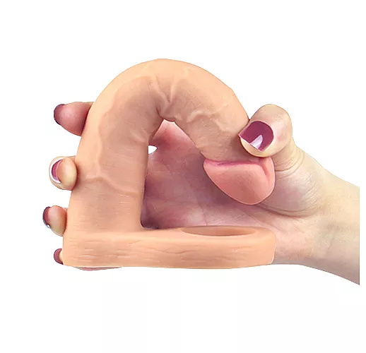 Телесный страпон-фаллоимитатор Ultra Soft Double "6.25 Long" для двойного проникновения - 15,8 см.