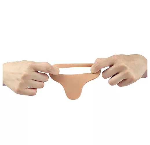 Телесный страпон-фаллоимитатор Ultra Soft Double "6.25 Long" для двойного проникновения - 15,8 см.