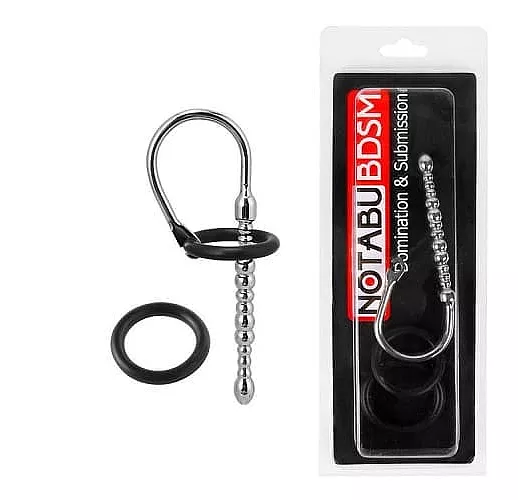 Металлический уретральный стимулятор - 7,5 см.