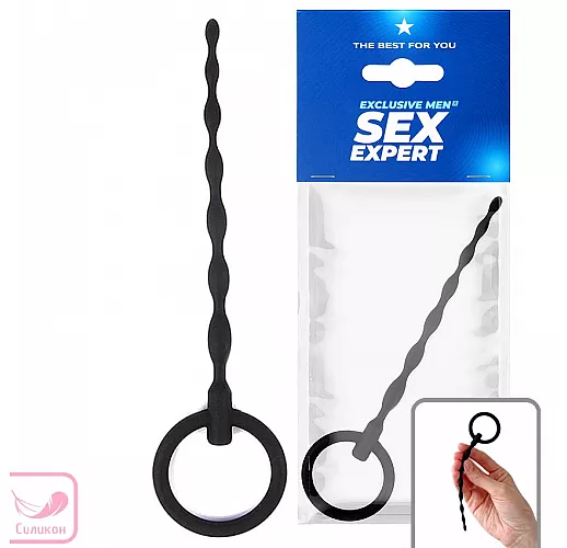 Уретральный стимулятор "Exclusive Men" из гипоаллергенного силикона - 12 см., ⌀ 0.6 см.