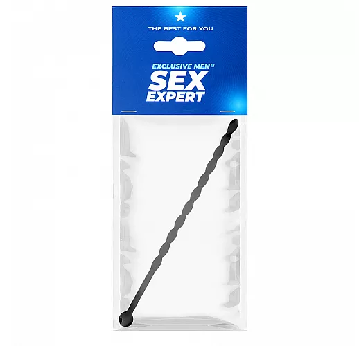 Длинный уретральный стимулятор "Exclusive Men" из гипоаллергенного силикона - 15,5 см., ⌀ 0.6 см.