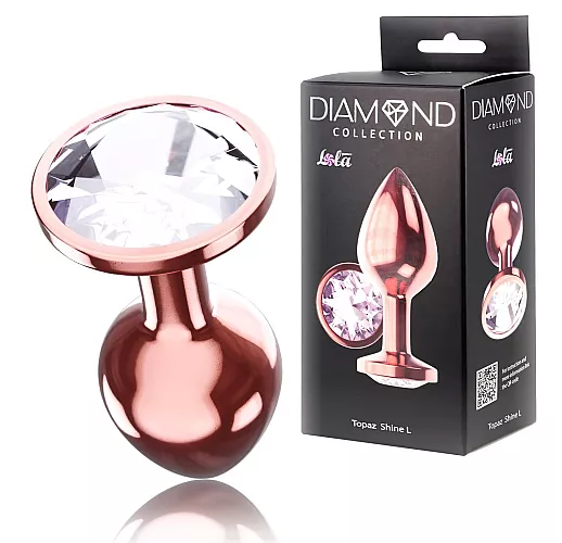 Большая анальная пробка Diamond "Moonstone Shine 'L" «Розовое Золото» со стразом - 8,3 см. ⌀ 3,3 см. Большая анальная пробка Diamond "Moonstone Shine 'L" «Розовое Золото» со стразом - 8,3 см. ⌀ 3,3 см.