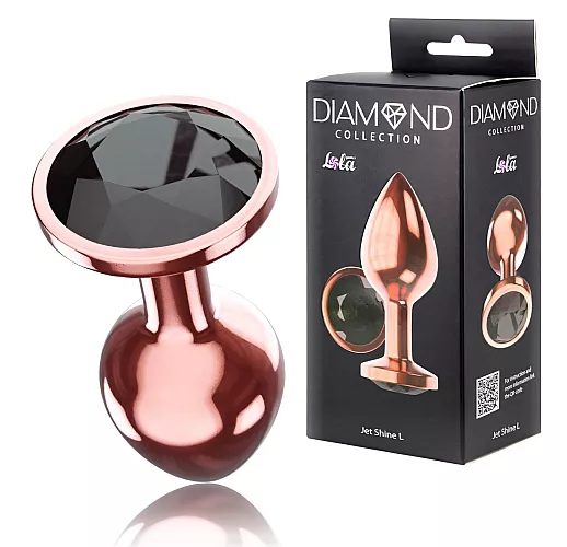 Большая анальная пробка Diamond "Jet Shine 'L" «Розовое Золото» со стразом - 8,3 см. ⌀ 3,3 см. Большая анальная пробка Diamond "Jet Shine 'L" «Розовое Золото» со стразом - 8,3 см. ⌀ 3,3 см.