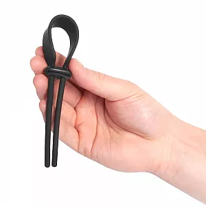 Широкое силиконовое эрекционное кольцо-лассо S.E. "Overall L. Ring" с регулируемой утяжкой диаметра