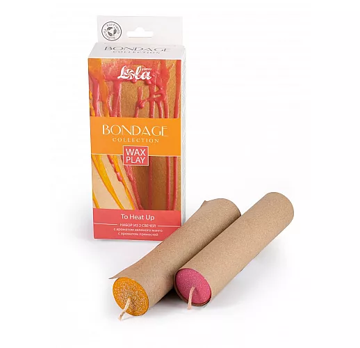 Набор из 2 низкотемпературных БДСМ-свечей Wax Play "To Heat Up" для тактильной практики