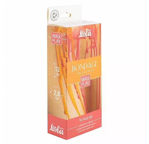 Набор из 2 низкотемпературных БДСМ-свечей Wax Play "To Heat Up" для тактильной практики