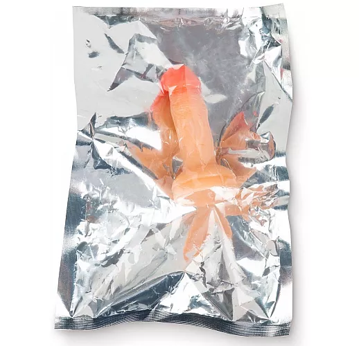 Телесный анальный фаллоимитатор с присоской - 10 см.