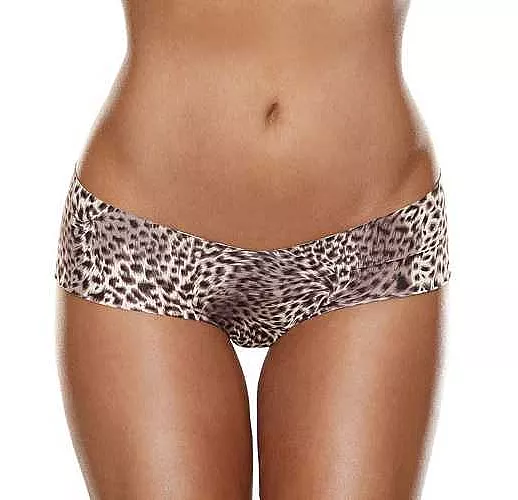 Невидимые под одеждой трусики-шортики S-M леопард
