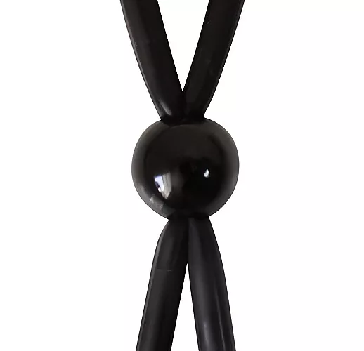 Черное силиконовое эрекционное кольцо-лассо Lasso Ring Silicone с регулировкой диаметра утяжки Черное силиконовое эрекционное кольцо-лассо Lasso Ring Silicone с регулировкой диаметра утяжки