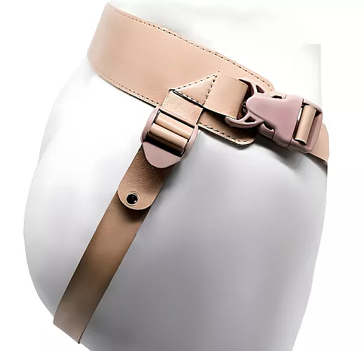 Каркасный фаллопротез "Men Style" с бандажом и съемным анальным стимулятором-фиксатором - 17,5 см.