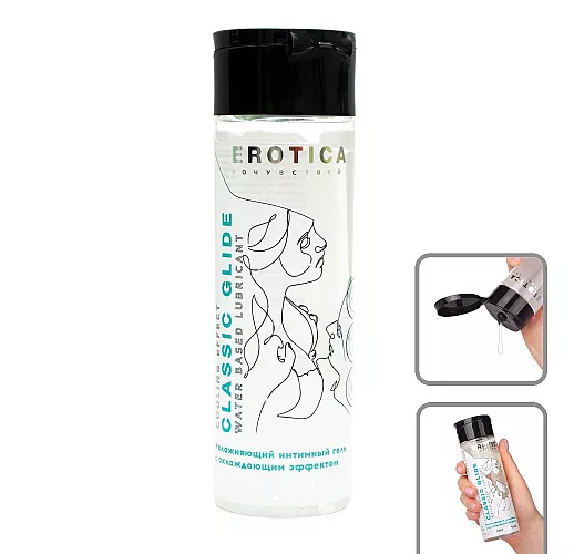 Интимный гель на водной основе Classic Glide Cooling Effect с охлаждающим эффектом - 200 мл.