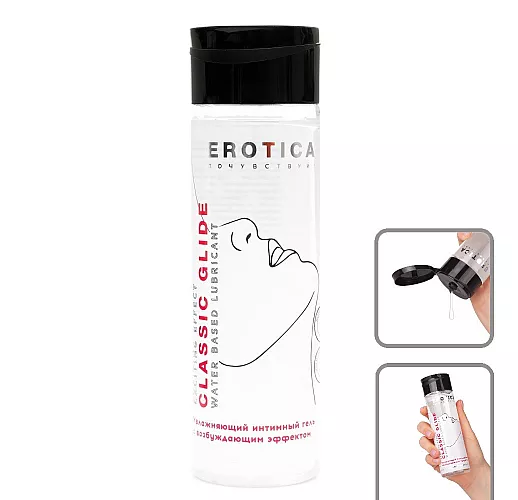Интимный гель на водной основе Classic Glide "Exciting Effect" с возбуждающим эффектом - 200 мл.