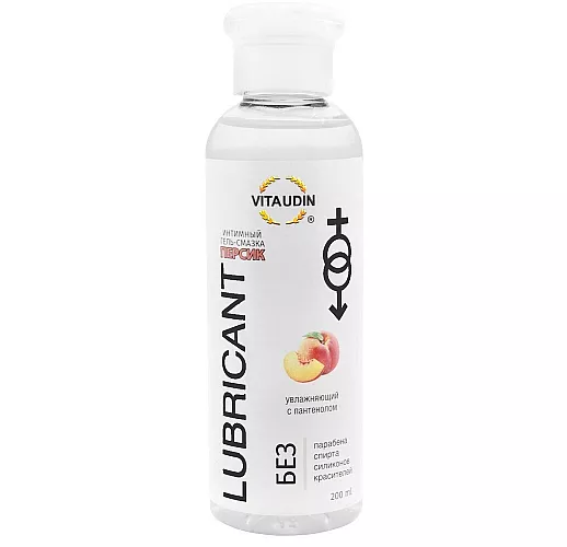 Интимный гель-смазка Vita Udin "Aroma Peach" на водной основе с ароматом персика - 200 мл.