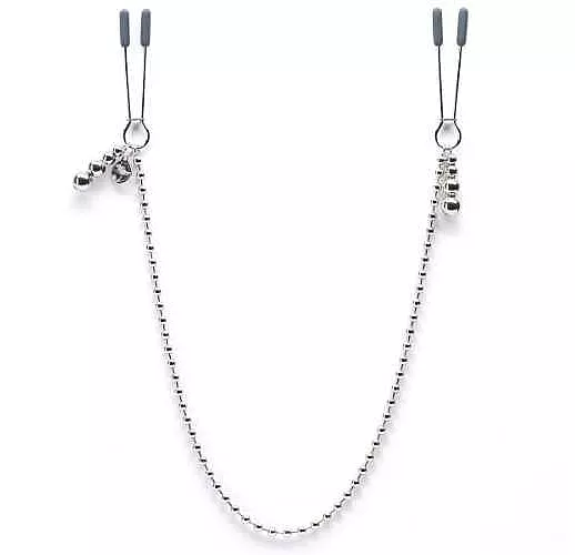Зажимы для сосков на нитке бусин At My Mercy Chained Nipple Clamps