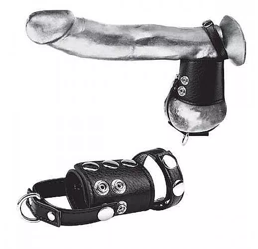 Кольцо на член и мошонку Cock Ring With 2" Ball Stretcher And Optional Weight Ring Кольцо на член и мошонку Cock Ring With 2" Ball Stretcher And Optional Weight Ring
