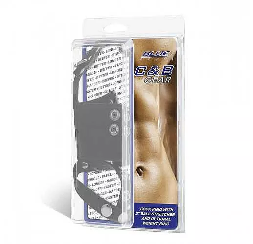 Кольцо на член и мошонку Cock Ring With 2" Ball Stretcher And Optional Weight Ring Кольцо на член и мошонку Cock Ring With 2" Ball Stretcher And Optional Weight Ring