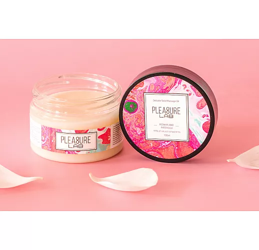 Твердое массажное масло "Delicate" с эфирным маслом-афродизиаком пачули - 100 мл.