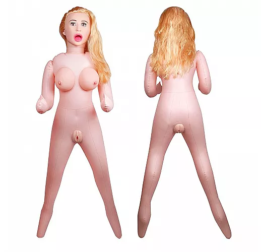 Секс-кукла Pretty Doll "Sindi" с вибрацией и тремя любовными отверстиями - 150 см.