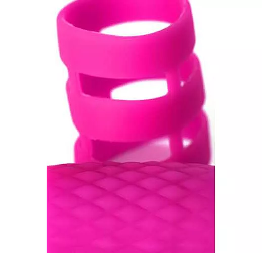 Розовое эрекционное виброкольцо ADMA