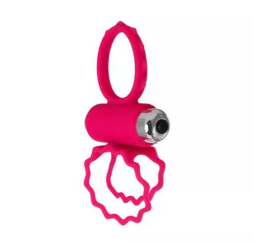 Розовое эрекционное виброкольцо BOB