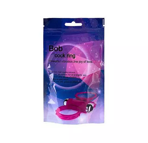Фиолетовое эрекционное виброкольцо BOB