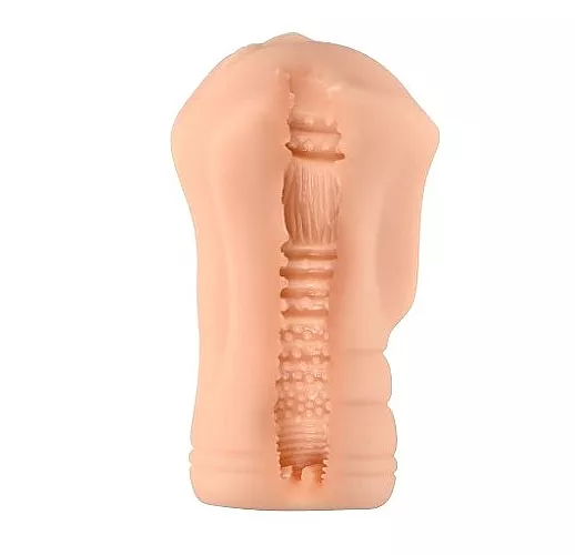 Мастурбатор-вагина Real "Women Vibe" с вибрацией, рельефным тоннелем и съемной вибропулей