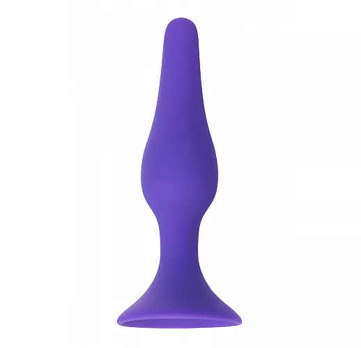 Фиолетовая анальная пробка - 11,3 см.