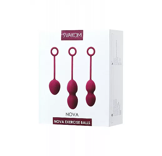 Набор силиконовых вагинальных шариков Svakom "Nova Ball" для упражнений «Кегеля»