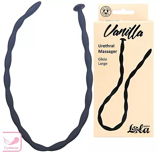 Ультрадлинный уретральный силиконовый массажер Vanilla Glide "Glide Large" - 30 см., ⌀ 0.4 - 0.6 см.