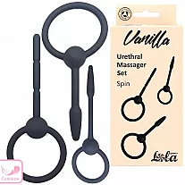 Набор силиконовых уретральных стимуляторов Vanilla "Spin" - 8,5 - 10,5 см., ⌀ 0.3 - 0.9 см.