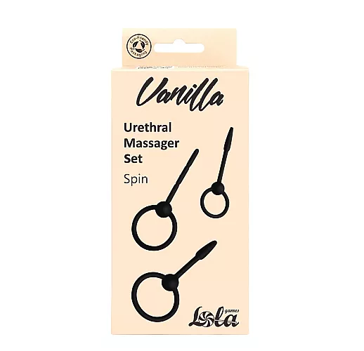 Набор силиконовых уретральных стимуляторов Vanilla "Spin" - 8,5 - 10,5 см., ⌀ 0.3 - 0.9 см.