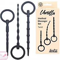 Набор силиконовых уретральных стимуляторов Vanilla "Twist" - 13,4 - 16 см., ⌀ 0.4 - 0.8 см.
