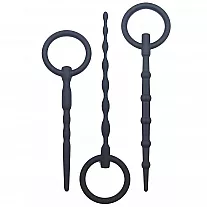 Набор силиконовых уретральных стимуляторов Vanilla "Twist" - 13,4 - 16 см., ⌀ 0.4 - 0.8 см.