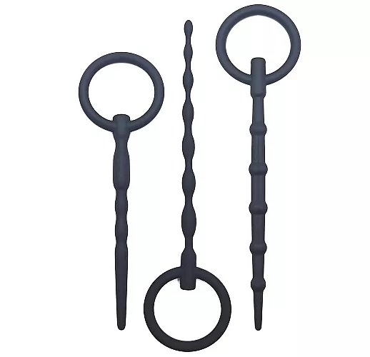 Набор силиконовых уретральных стимуляторов Vanilla "Twist" - 13,4 - 16 см., ⌀ 0.4 - 0.8 см.