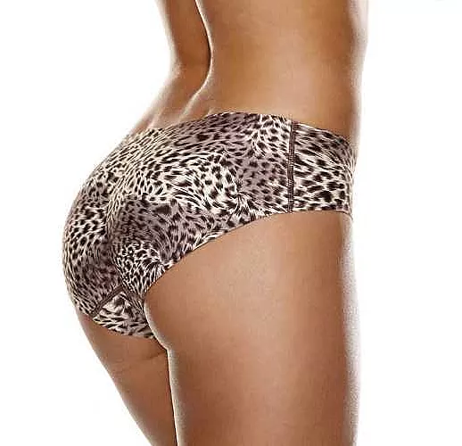 Трусики с вкладкой Push-Up на попке M леопард