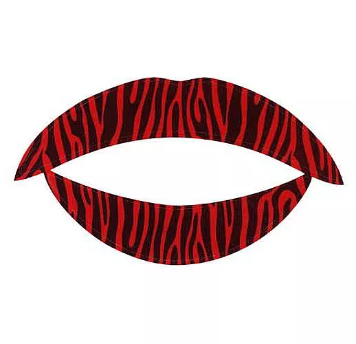 Lip Tattoo Тигровый красный