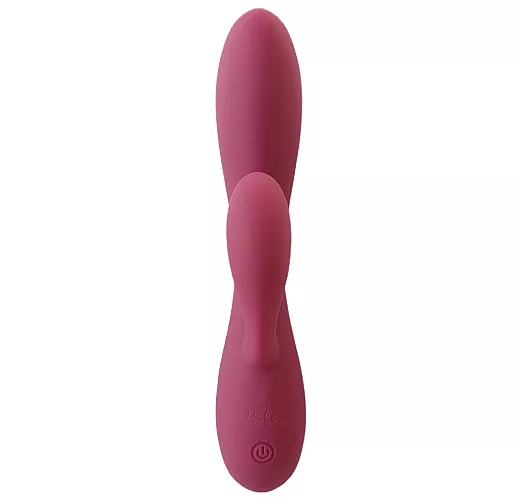 Фиолетовый вибратор-кролик Sunset "Rio" 10 режимов вибрации, Х2 стимуляция, IPX7, USB - 20 см.