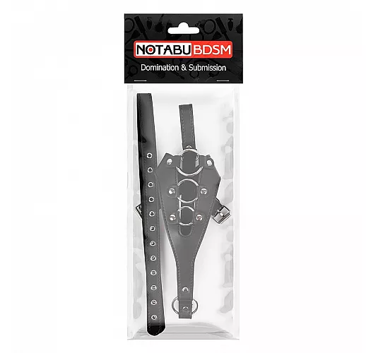 Кожаные черные трусики для страпона