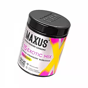 Оральные ароматизированные презервативы Maxus "Exotic Mix" из ультрапремиального латекса - 15 шт.