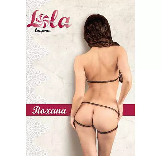 Комплект в стиле бурлеск Roxana M-L черный Комплект в стиле бурлеск Roxana M-L черный