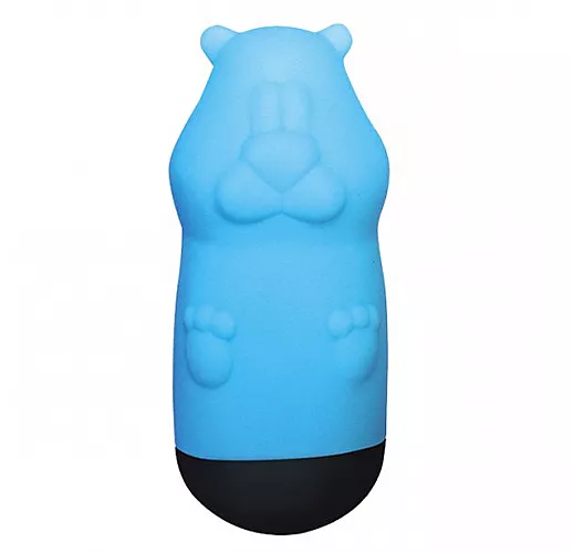 Голубой вибростимулятор Beat Up Vibes в форме сурка