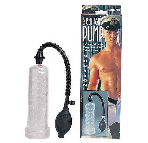 Вакуумный массажер-помпа для мужчин Seaman с силиконовой вставкой