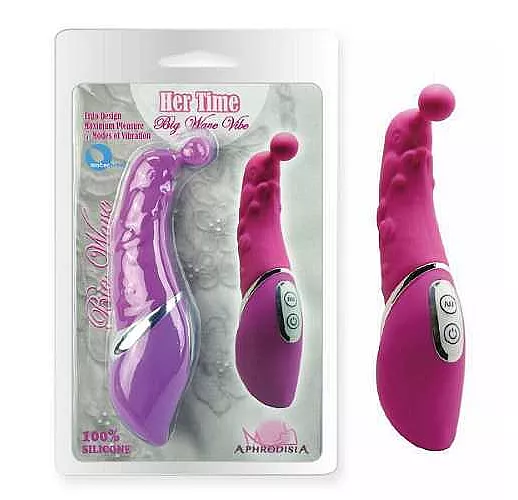 Розовый стимулятор точки G с рельефом и шариком