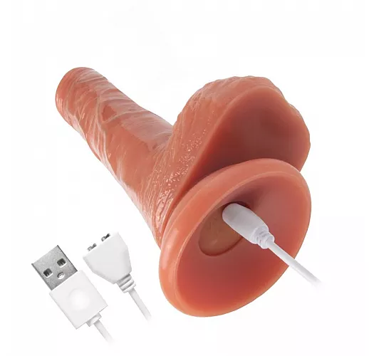 Фрикционный вибратор Erowoman "Vibro Go" с 10 режимами вибрации, 3 фрикции, пульт ДУ, USB - 20,5 см.