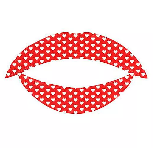 Lip Tattoo Белое сердце