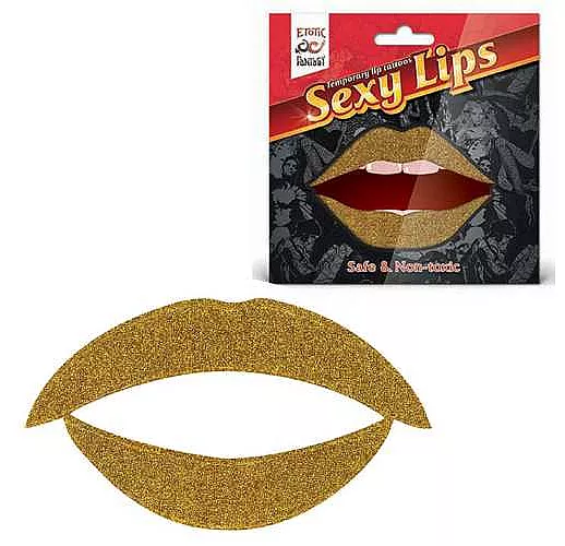 Lip Tattoo Золотой блеск